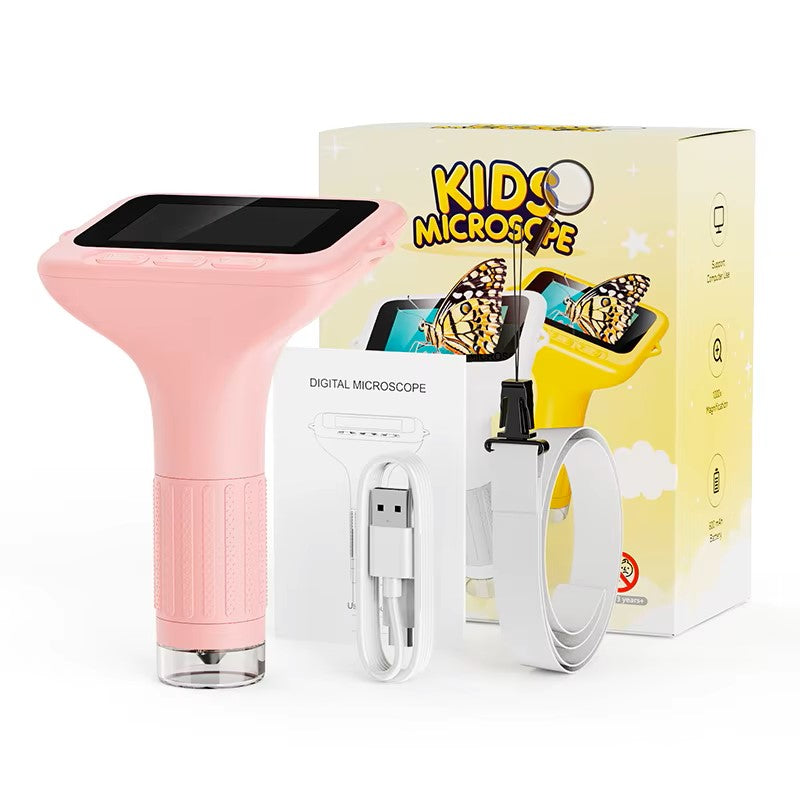Kids Digital Microscope – 1080P Portable Microscope with 2MP Camera