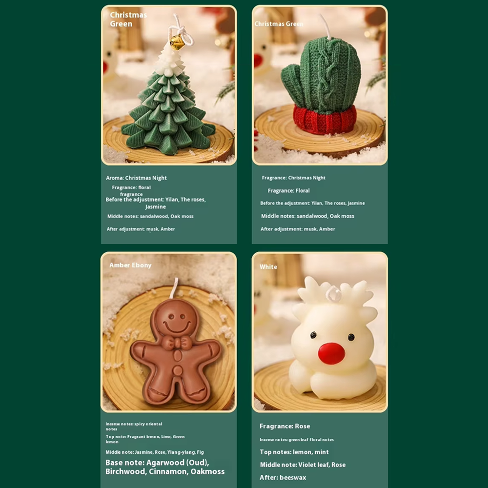 Handmade Christmas Scented Candles – Holiday Home Décor