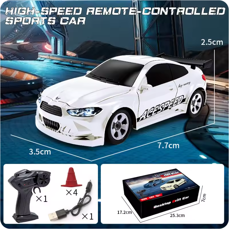 1:64 Scale 4WD High-Speed RC Drift Car