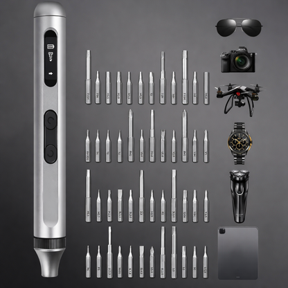50-in-1 Electric Screwdriver Set – Magnetic Cordless Mini Screwdriver with OLED Display