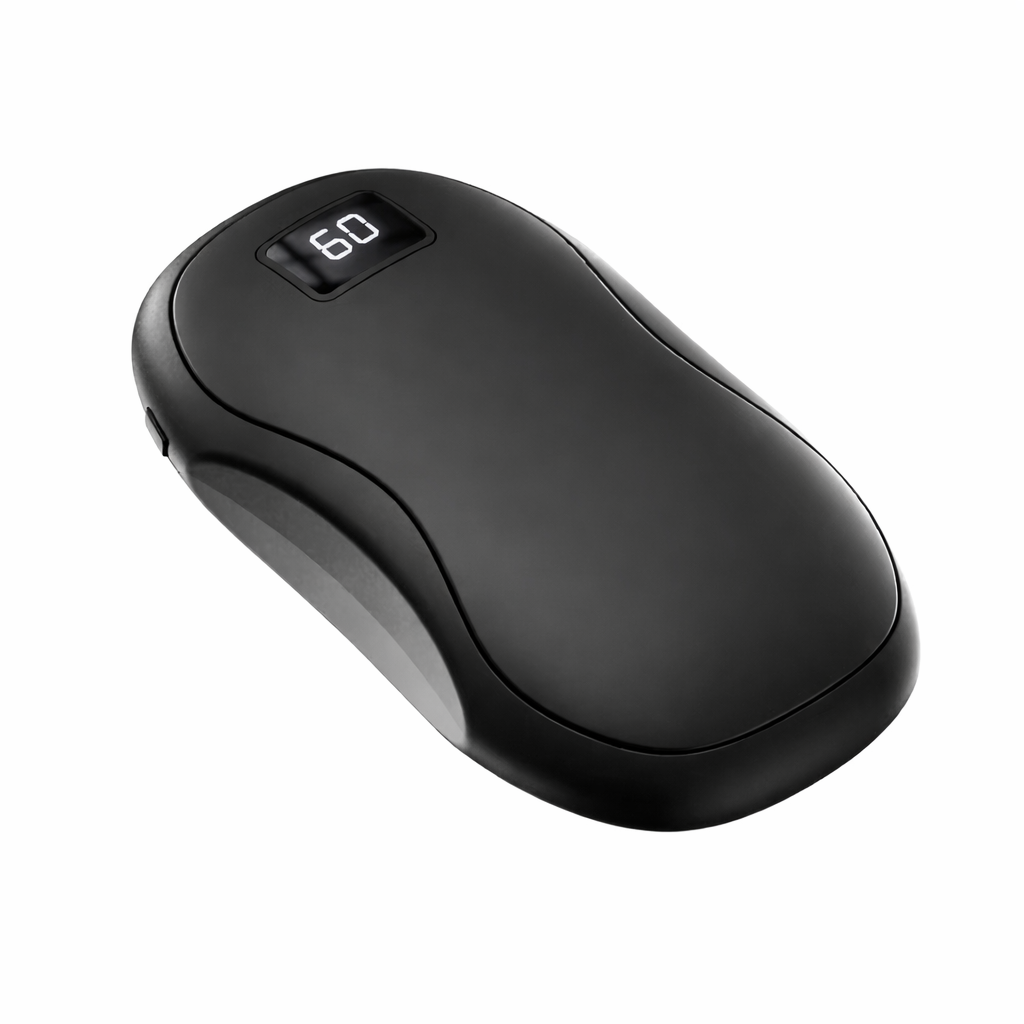 2-in-1 Portable Hand Warmer & 3500mAh Power Bank – 3-Gear Adjustable Heat, Digital Display, Overheat Protection – Compact Pocket Heater for Outdoors