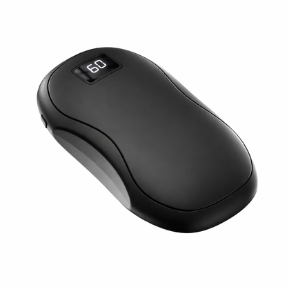 2-in-1 Portable Hand Warmer & 3500mAh Power Bank – 3-Gear Adjustable Heat, Digital Display, Overheat Protection – Compact Pocket Heater for Outdoors