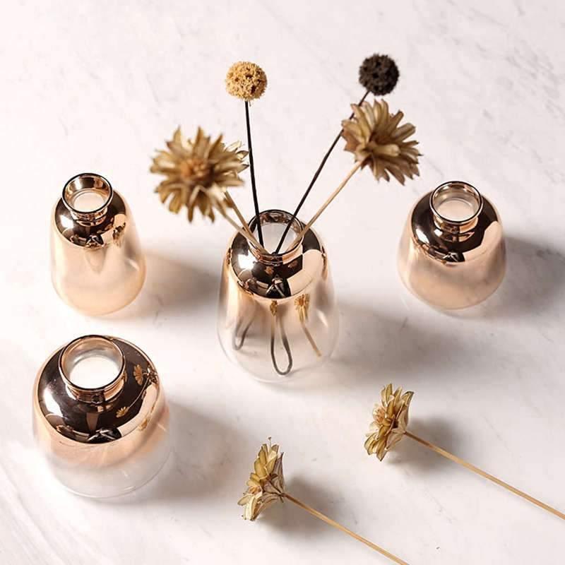 AuroraGold Reflective Vase