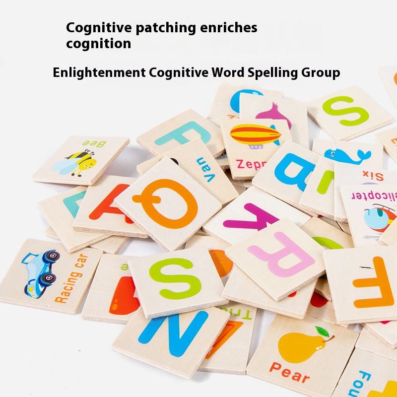 Montessori Alphabet Classification Puzzle Box – Wooden Cognitive Learning Toy