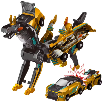2-in-1 Transforming Robot Dragon Car Toy