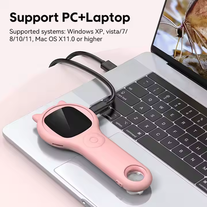 500× Handheld Digital Microscope with 1080p Display & 2″ IPS Screen