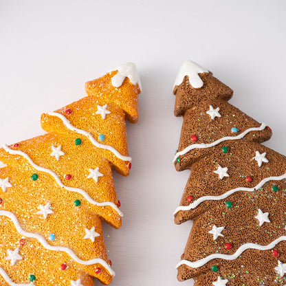 Gingerbread Christmas Tree Ornaments – Holiday Table & Shelf Decor