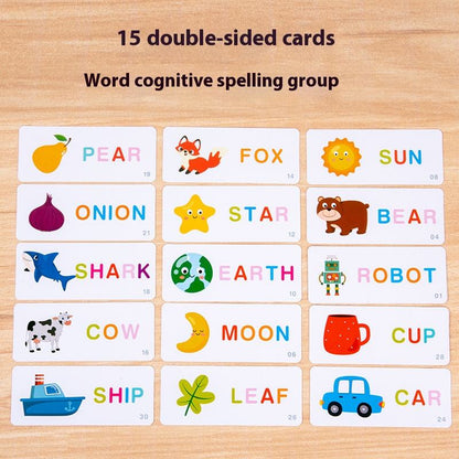 Montessori Alphabet Classification Puzzle Box – Wooden Cognitive Learning Toy