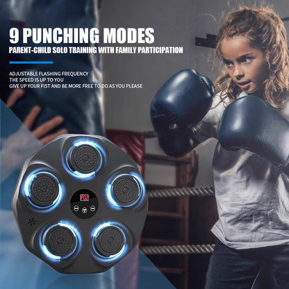 Home Interactive Music Boxing Target – LED Punching Trainer