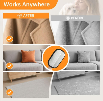 Dual-Sided Pet Grooming Gloves & Hair Remover Mitt (Washable, Anti-Static)