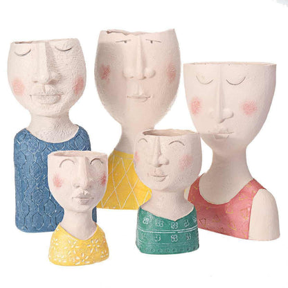 Persona Caricature Sculpture Pot