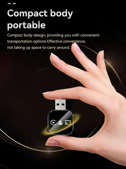 3-in-1 Wireless Apple CarPlay & Android Auto Adapter with Screen Mirroring