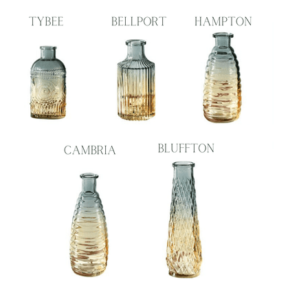 Gradient Glass Bottle Vases