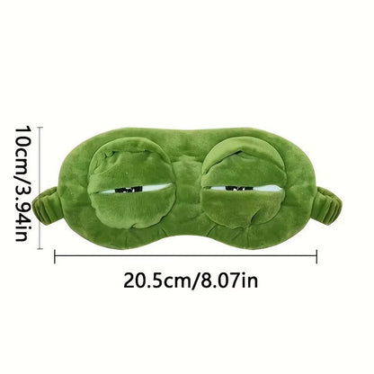 3D Frog Sleep Mask – Soft Natural Sleeping Eyeshade