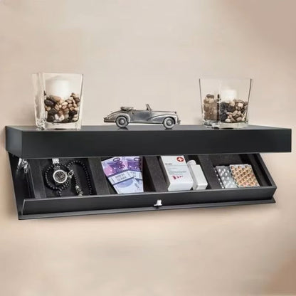 Hidden Floating Shelf with Secret Compartment
