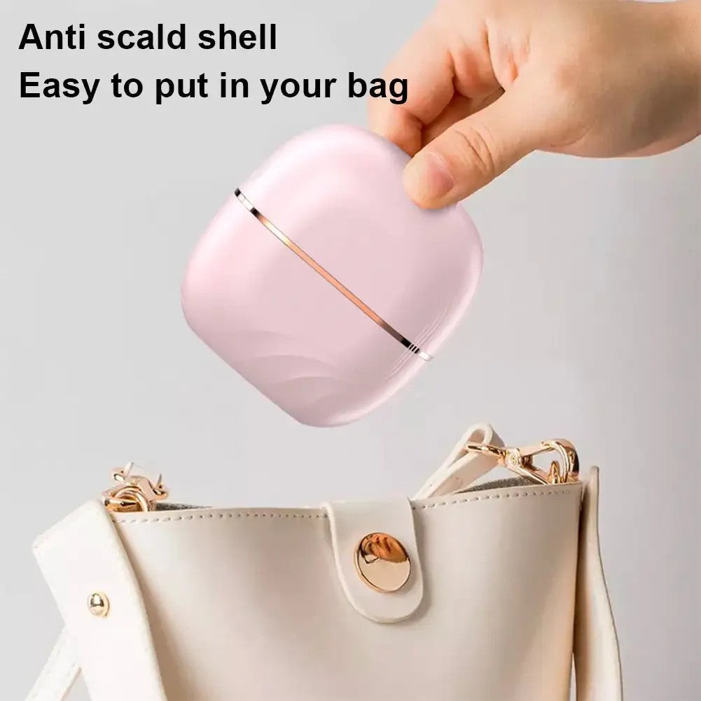 Cordless Hair Straightener Brush – 3 Temp Adjustable Fast Heating Electric Hot Brush