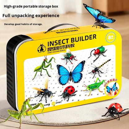 Insect Slot-Assembly Toys – 4D DIY Bug Puzzle Set for Kids’ Early Education & Animal Learning