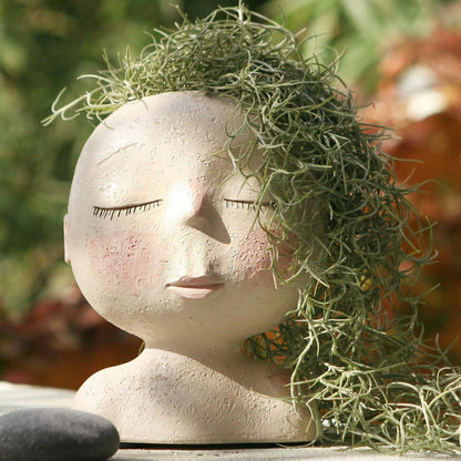 Tranquil Sleep Face Planter Vase