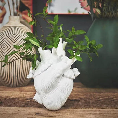Heart-Shaped Ceramic Vase