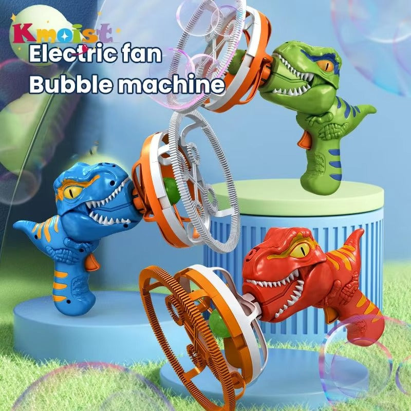 2 in 1 Electric Bubble Gun Toy Kids Fun Dinosaur