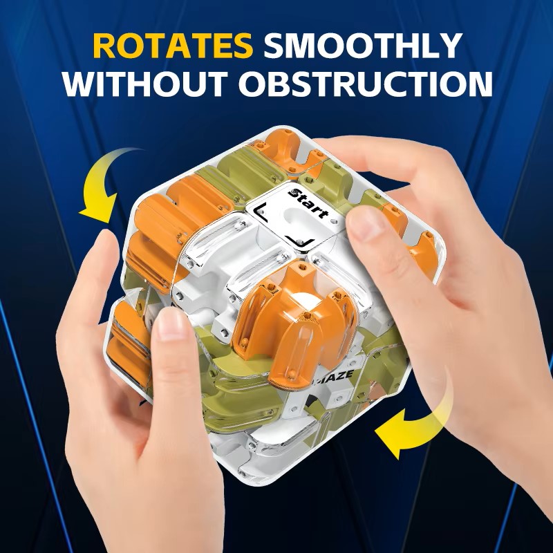 3D Maze Magic Cube – Kids Labyrinth Puzzle Toy, Logical Thinking Intelligence Cube, Anti-Stress Fidget Game for Learning & Fun