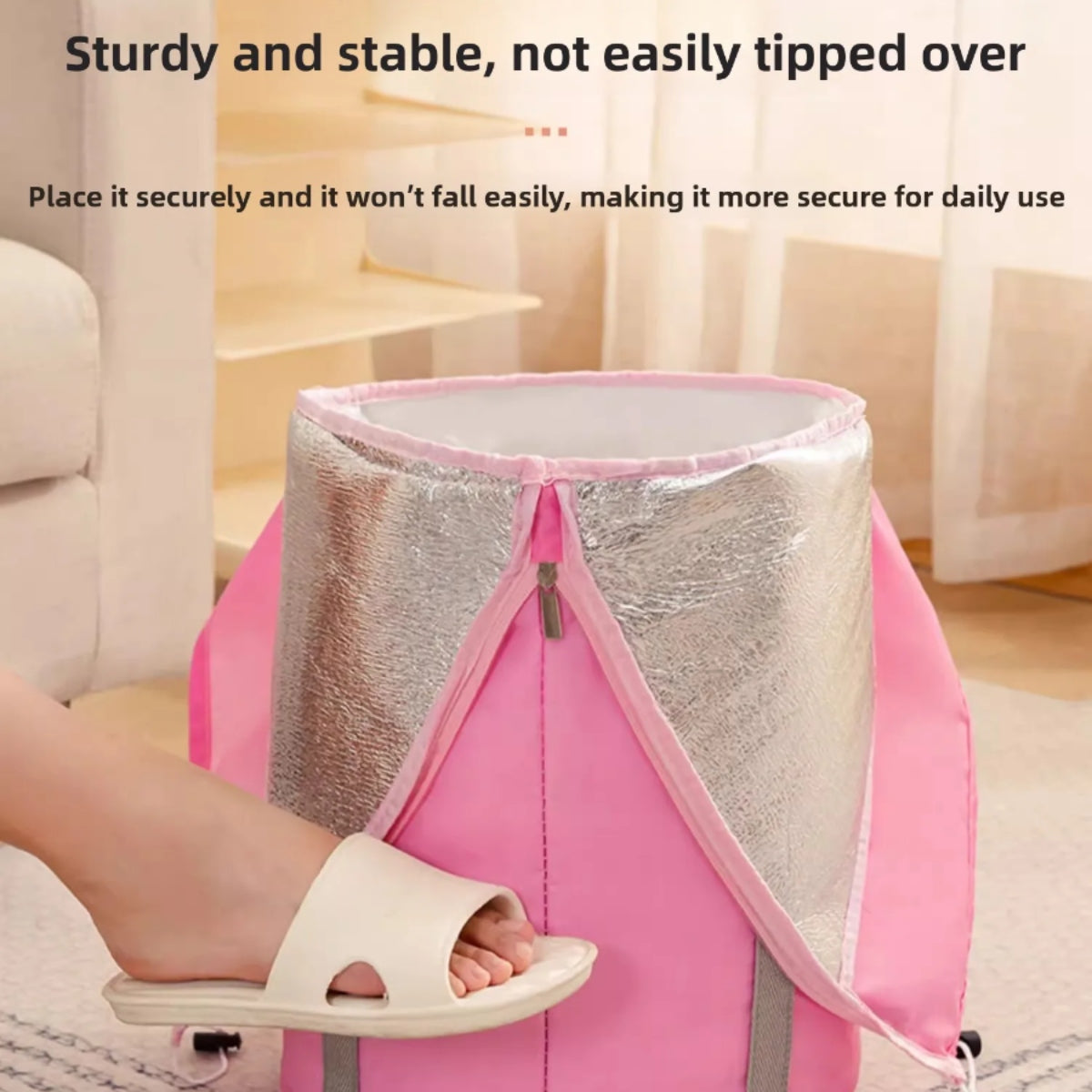 Insulated Folding Foot Bath Bucket – Portable Foot Soaking Bag for Home & Travel