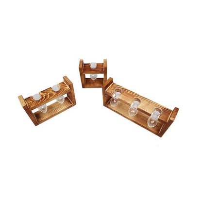 Eternal Heart - Glass & Wood Propagation Vase